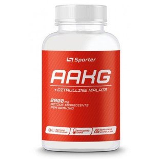 Аргинин и цитруллин Sporter AAKG + citrulline malate - 120 капсул