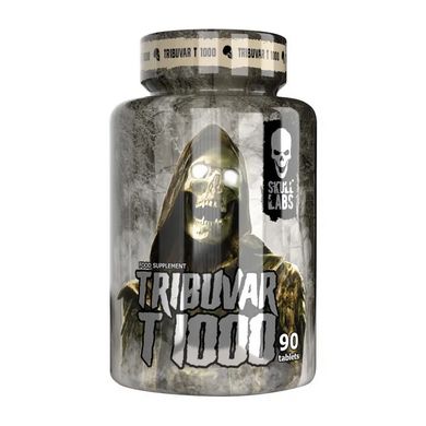 Трибулус, бустер тестостерона, Skull Labs Tribuvar T 1000 90 tab