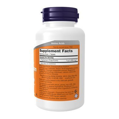 L-Tryptophan Double Strength 1000mg - 60 tabs