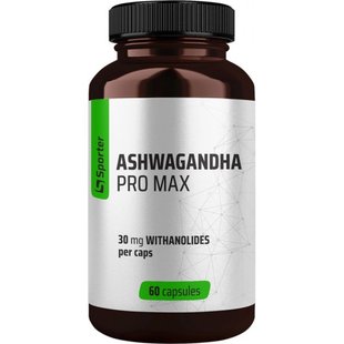 Ashwagandha PRO MAX Sporter - 60 капс