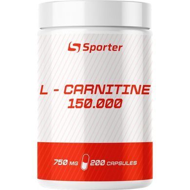 Жироспалювач Sporter - L-carnitine 150 000 - 200 капсул