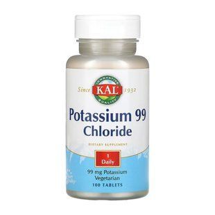 Potassium 99 Chloride - 100 tabs