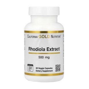 California Gold Nutrition Rhodiola Extract 500 mg (60 veg caps)