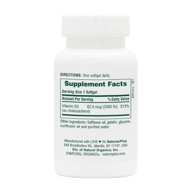 Vitamin D3 2500 IU - 90 softgels