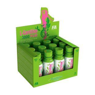 Fitness Authority L-Carnitine 3000 Plus (12 x 100 ml, green tea)