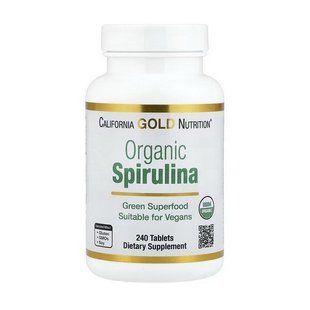 California Gold Nutrition Organic Spirulina (240 tab)