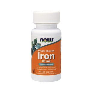 NOW Iron 36 mg double strength (90 veg caps)