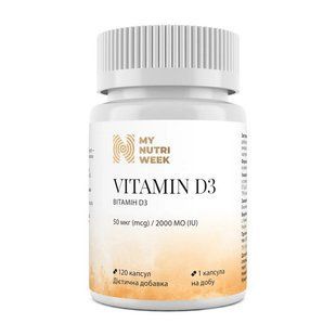 My Nutri Week Vitamin D3 2000IU (50 mcg) (120 caps)
