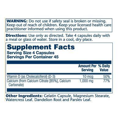 Calcium Citrate w/Vit D-3 1000mg - 180 caps