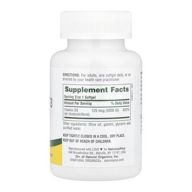 Vitamin D3 5000 IU - 60 softgels
