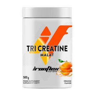 IronFlex Tri Creatine Malat креатин малат порошок 500 g апельсин