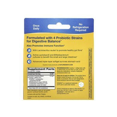 Primadophilus&reg; Reuteri Probiotic Pearls - 30 softgels