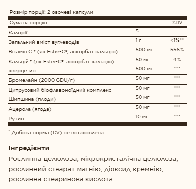 Quercetin Complex With Ester-C&reg; Plus - 100 caps