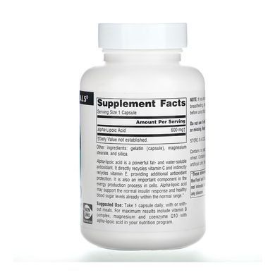 Alpha Lipoic Acid 600mg - 60 caps