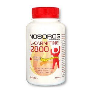 L-карнітин Nosorog - L-Carnitine 2800 mega tabs - 120 таб