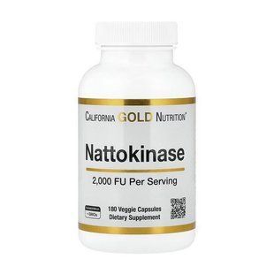 California Gold Nutrition Nattokinase (180 veg caps)