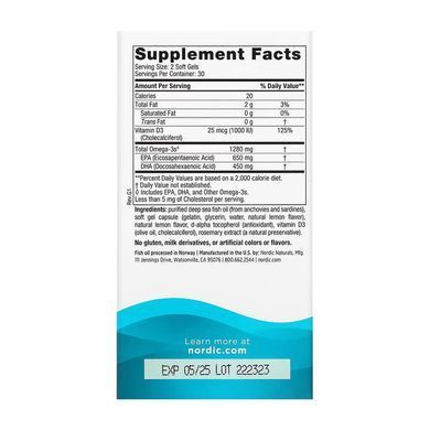 Ultimate Omega-D3 - 60 softgels