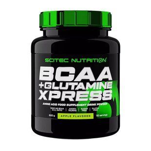 Scitec Nutrition BCAA + Glutamine Xpress амінокислоти порошок 600 г яблуко