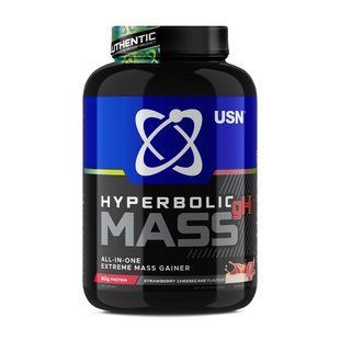 Гейнер для набору маси USN Hyperbolic Mass, 2 кг, полуниця