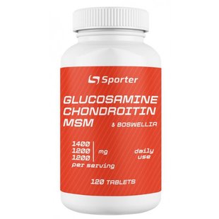 Glucosamine Chondritin MSM + Boswellia - 120 таб