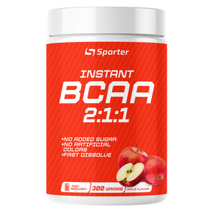 Аминокислоты Sporter Instant Bcaa 300g Яблоко