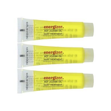 Energizer Hot Jojoba Oil Hair Treatment 3 Reclosable Tubes - 14.8 ml