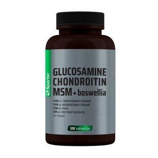 Sporter Glucosamine Chondroitin MSM + Boswellia (120 tab)