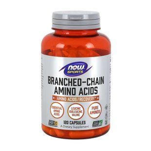 NOW Branched Chain Amino Acids амінокислоти BCAA в капсулах 120 капсул