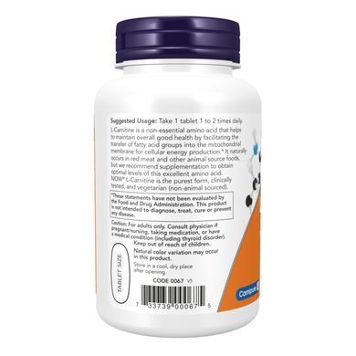 Carnitine Tartrate 1000mg - 100 tabs