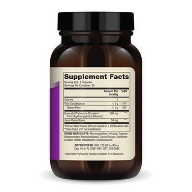 Quercetin and Pterostilbene Advanced - 60 caps