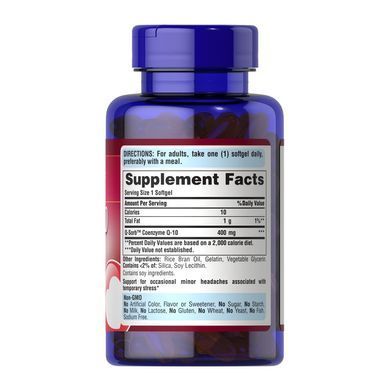 Q-SORB&trade; CO Q-10 400 mg - 60 Rapid Release Softgels
