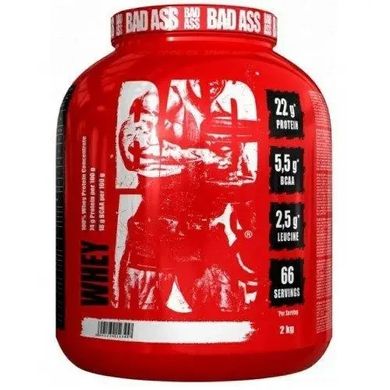 Протеин сывороточный Fitness Authority BAD ASS Whey 2kg Ванильное мороженое