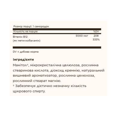 Methylcobalamin (Vitamin B12) 5000 mcg - 60 nuggets