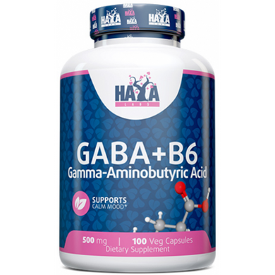 Haya Labs Gaba + B6 500 мг - 100 веган капс