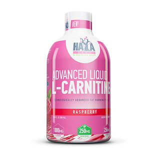 Haya Labs, Advanced Liquid L-Carnitine, 1000 мг, малина, 500 мл