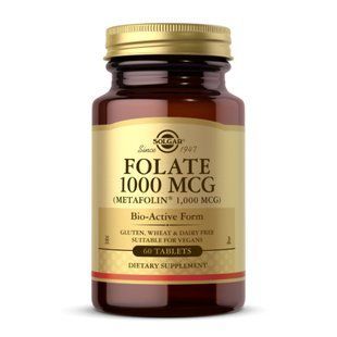 Folate 1000mcg (Metafolin&reg; 1,000 mcg) - 60 tabs