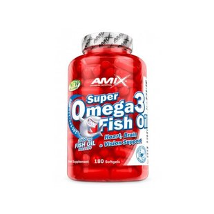 Жирные кислоты Super Omega 3 Fish Oil 1000mg Amix 180 софт гель