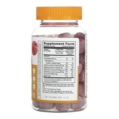 Calcium Magnesium & Zinc + Vitamin D Kids - 60 gummies