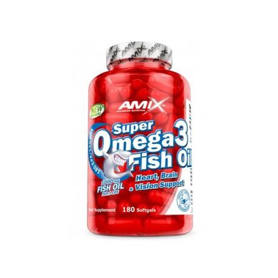 Жирные кислоты Super Omega 3 Fish Oil 1000mg Amix 180 софт гель