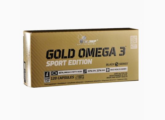 Жирные кислоты Olimp Gold Omega 3 Sport Edition, 120 капсул EXP