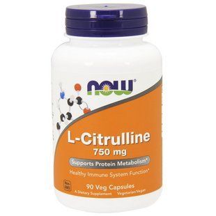 NOW L-Citrulline 750 mg (90 veg caps)