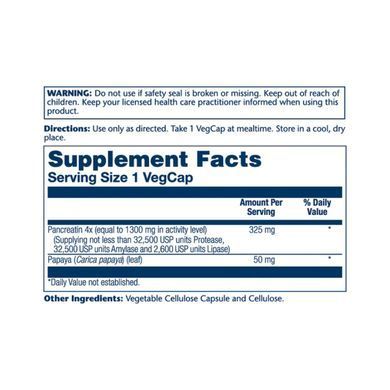 Pancreatin 1300 Digestive Enz 1300mg - 90 veg caps