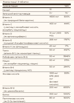 Female Multiple - 120 tabs
