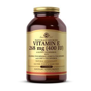Solgar Vitamin E 268 mg plus Mixed Tocopherols (250 softgels)