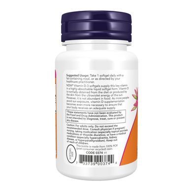 VIT D-3 5000 IU - 30 sgels