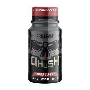 USN Qhush Pre-workout Shot (60 ml, cherry cola)
