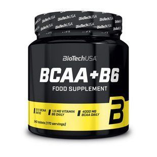 BioTech BCAA + B6 амінокислоти в таблетках 340 шт