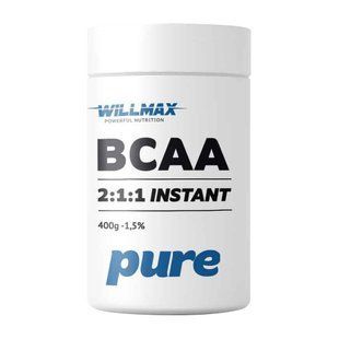 Willmax BCAA 2:1:1 Instant амінокислоти порошок 400 г без смаку
