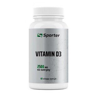 Sporter Vitamin D3 2500 IU (60 sgels)
