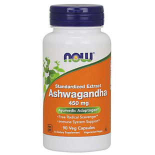 Now Ashwagandha 450 mg 90 капсул (Ашваганда)